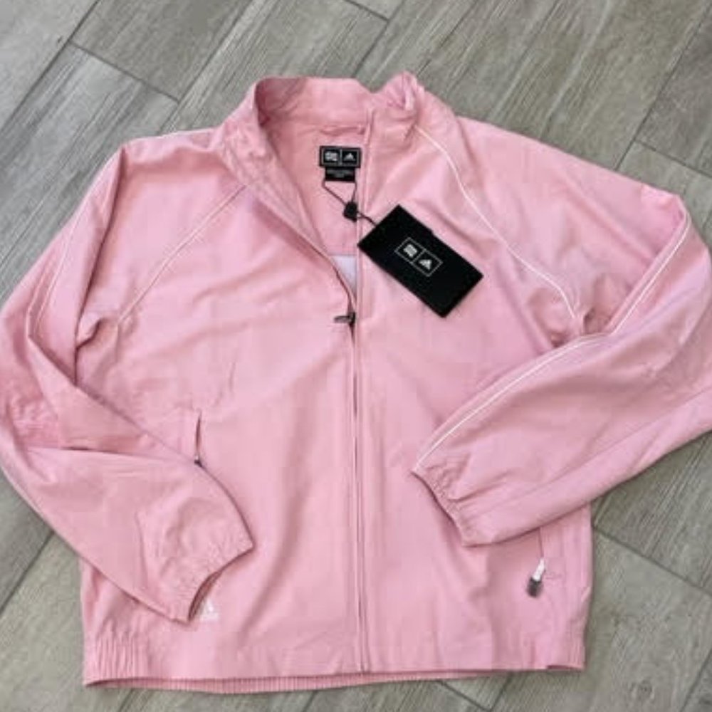 🎉 💕HP Best Jacket&Coat💕🎉 NWT ADIDAS CLIMAPROOF FULL ZIP LINED WINDJACKET  M